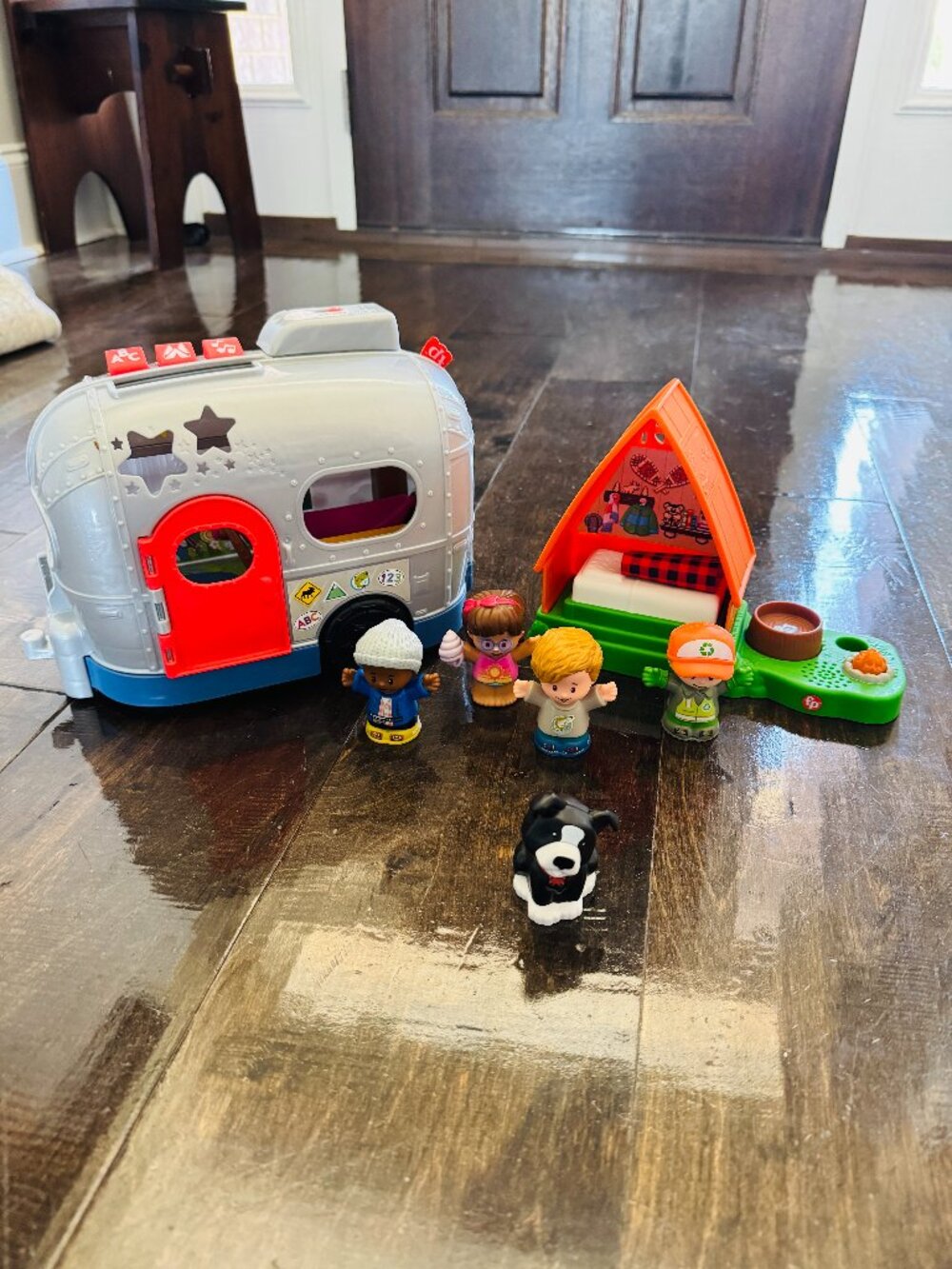 Fisher Price Little People Light Up Learning Camper A Frame Cabin Playset Assort